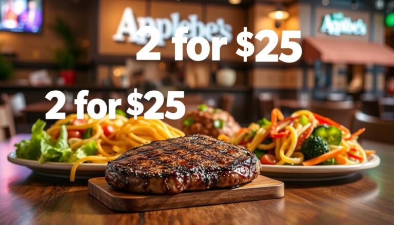 2 for $25 Applebee's Menu with Prices