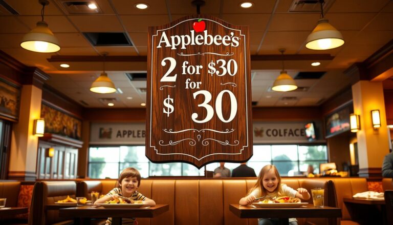 Applebee's 2 for $30 Menu