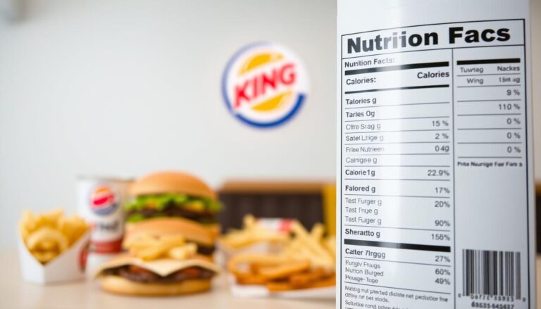 Burger King Menu Nutrition