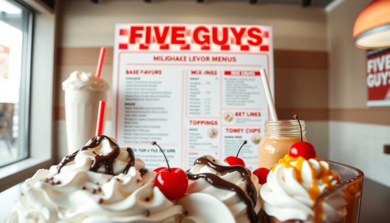 Five Guys Milkshake Menu
