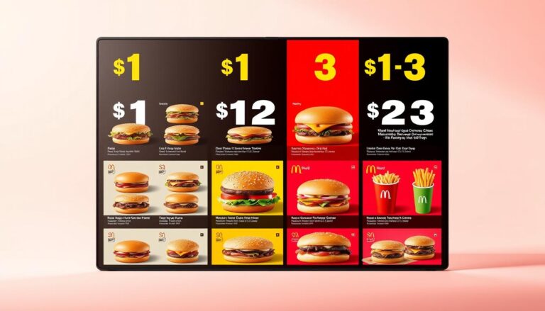 McDonald's $1 $2 $3 Menu with Prices