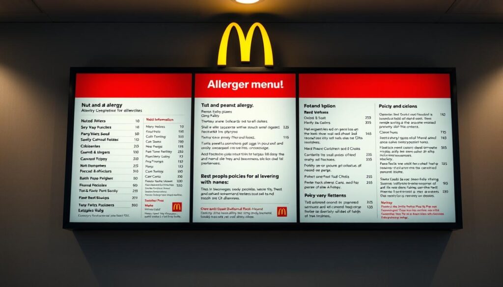 McDonald's Nut Allergy Information