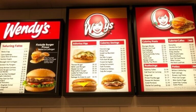 Wendy’s Menu Calories Details