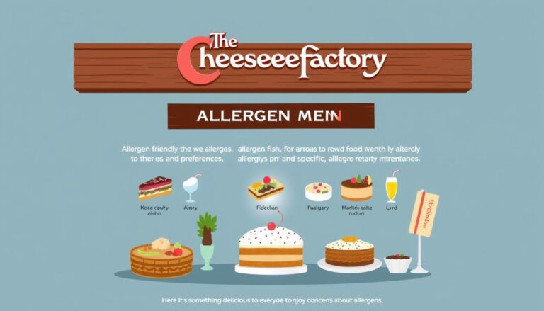 Cheesecake Factory Allergen Menu with Prices