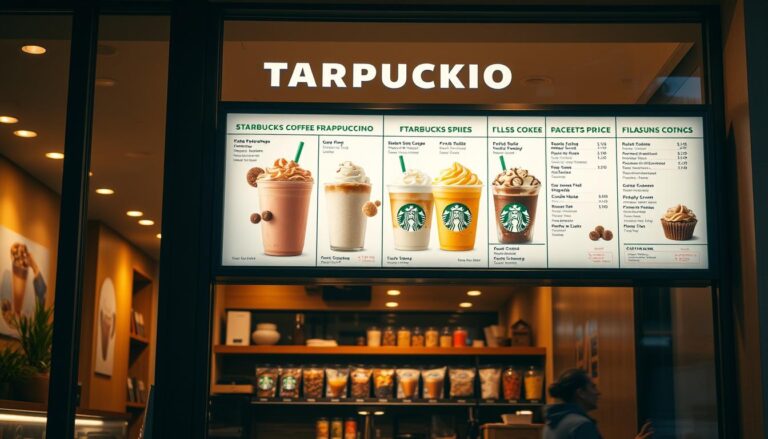 starbucks frappuccino menu