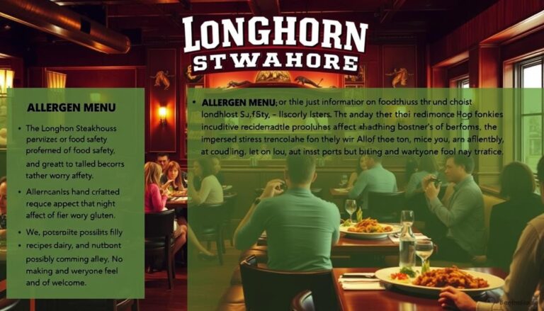 Longhorn Steakhouse: Allergen Menu Details for Diners